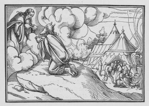 Mojžíš zasvětil Árona a jeho syny, Leviticus VIII, 1-3 od Hans after Holbein the Younger