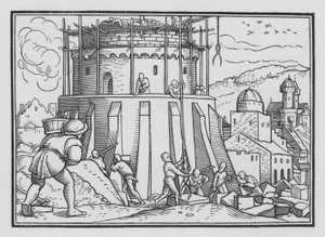 Babylonská věž, Genesis XI, 4 od Hans after Holbein the Younger
