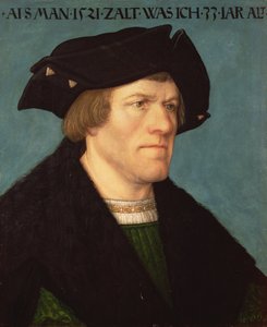 Portrét hladce oholeného muže, 1521 (panel)