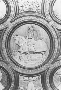 Ferdinand I. Habsburský (dřevo) od Hans, the younger Kels