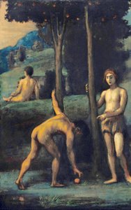 Tři mladíci v pomerančovém háji od Hans von Marées