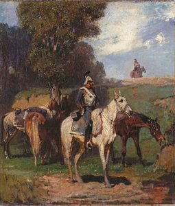 Odpočívající kyrysníci od Hans von Marées