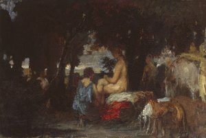 The Bath of Diana, studie pro The Repose of Diana, 1863