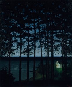 Rybářská chata, 1906. od Harald Sohlberg