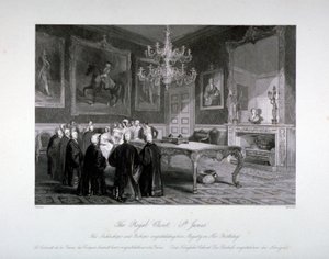 Vnitřní pohled na Royal Closet v St James