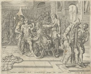 Obřízka v Sichemu Historie Dinah a Shechem (název série) od Harmen Jansz Muller