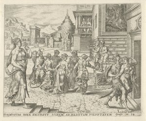 Dinah přemožena a znásilněna Shechemem Historie Dinah a Shechem (název série)