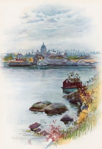 Pohled na budovu parlamentu, Victoria, British Columbia od Harold Copping