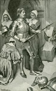 Christian oblečený v brnění od Harold Copping