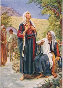 Alžběta, ilustrace z „Ženy Bible“, vydané společností The Religious Tract Society od Harold Copping