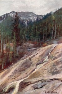 Horký sirný pramen, Banff od Harold Copping