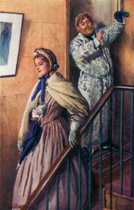 Ilustrace pro Dobré manželky Louisa M Alcott od Harold Copping