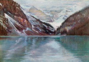 Lake Louise, jezero v oblacích