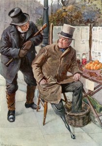 Pan Boffin a Silas Wegg (barva lito) od Harold Copping