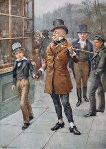 Mr Micawber Diriguje David Home, ilustrace z 