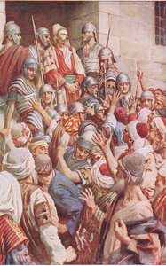 St Paul at Jerusalem, ilustrace z Harold Copping Pictures: The Crown Series, c.1920 od Harold Copping