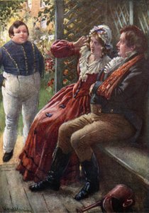 The Fat Boy Awake (barevné lito) od Harold Copping