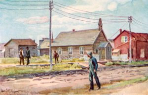 Kostel ve srubu, Lloydminster od Harold Copping