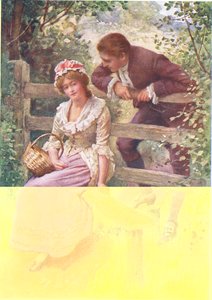 Pán z Burleigh, ilustrace k Dětským příběhům z Tennysonu od Nory Chesson (barevné lito) od Harold Copping