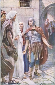 Centurián, ilustrace zHarold Copping Pictures: The Crown Series, cca 20. léta 20. století od Harold Copping