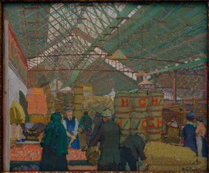 Markt v Leedsu od Harold Gilman