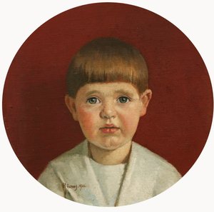 Portrét Jamese Jewilla Hilla, Jr. (olej na plátně položeném na palubě)