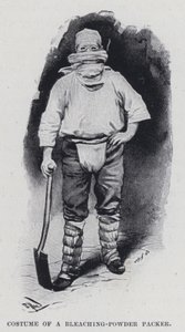 Kostým baličky bělících prášků (č/b foto) od Harold Hume Piffard