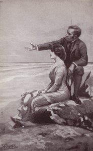 Ilustrace pro The Mystery Of Edwin Drood od Charlese Dickense (litho) od Harold Hume Piffard