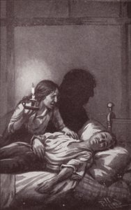Ilustrace pro The Mystery Of Edwin Drood od Charlese Dickense (litho) od Harold Hume Piffard