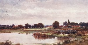 Dunsfold, nedaleko Cranleighu (barevná litografie) od Harold Sutton Palmer