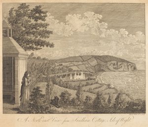 Severovýchodní pohled z Sandham Cottage, Isle of Wight od Harriet Wilkes
