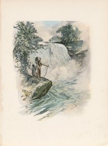 Longfellowova Píseň o Hiawathovi (barevná litografie) od Harrison Fisher