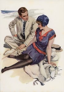 The Passing of the Summer Girl (barevná litografie)