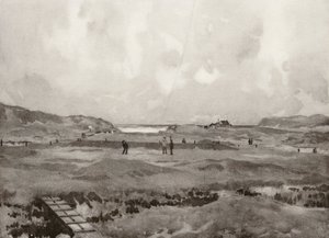 Golfová hřiště: Bude, jamka "Nursery Maid" (litografie)
