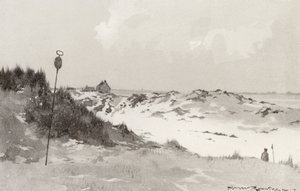 Golfová hřiště: Hunstanton, pod sněhem (litografie)
