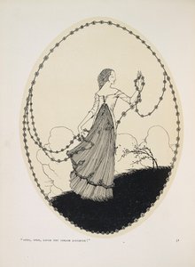 Duben. "Apríl, April, směj se svému dívčímu smíchu!" od Harry Clarke