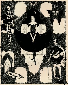 Columbine, c 1900-1930, 1925 od Harry Clarke