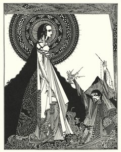 Edgar Allan Poe: Ligeia (litografie) od Harry Clarke