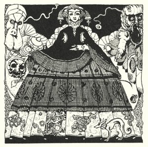 Edgar Allan Poe: Morella (litografie) od Harry Clarke