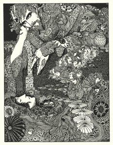 Edgar Allan Poe: Morella (litografie) od Harry Clarke