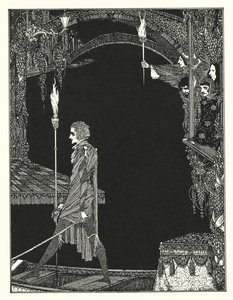Edgar Allan Poe: Zadání (litografie) od Harry Clarke