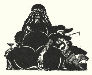 Edgar Allan Poe: Černá kočka (litografie) od Harry Clarke