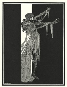 Edgar Allan Poe: Pád domu Usherů (litografie)