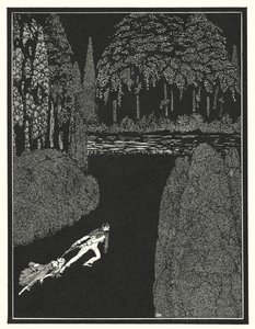 Edgar Allan Poe: Záhada Marie Rogetové (litografie) od Harry Clarke