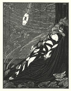 Edgar Allan Poe: Jáma a kyvadlo (litografie) od Harry Clarke