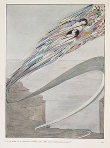 "Jsem zrozen z tisíce bouří a šedivý spěchajícími dešti." Z nadpisu kapitoly: „Vše je duch a část mě“. od Harry Clarke