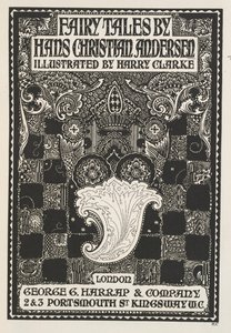 Ilustrovaná titulní strana se symboly a čtverečky. od Harry Clarke