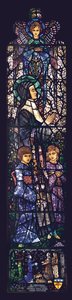 Požehnaná Julie se dvěma dětmi, 1927 od Harry Clarke