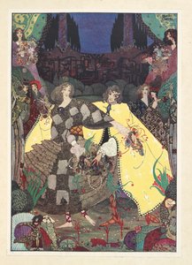 Rajská zahrada. "Teď začneme tančit!" křičely víly. od Harry Clarke