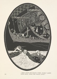 Dcera krále Marsh. Vraceli se domů, bohatě naložení kořistí, z galského pobřeží. od Harry Clarke